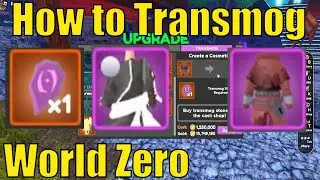How to get Transmog Stones in World Zero | Transmog Dyed Armor | 100 Crystals - Roblox