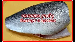 little tricks HOW TO QUICKLY AND WITHOUT MUD CLEAN FISH FROM SCALES today it is DORADA