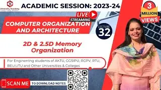 COA32: 2D and 2.5D Memory organization| Memory Organization in Computer Architecture