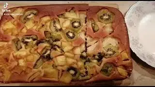 Пирог с киви и ананасом