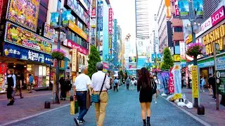 Shinjuku in Tokyo 🐶🍻 Pedestrian heaven Kabukicho♪💖4K ASMR non-stop 1 hour 04 minutes