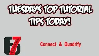 Tuesdays Top Tutorial Tips Today: Connect & Quadrify