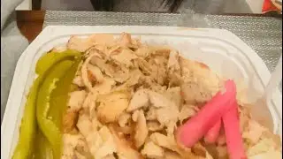 Eating dinner