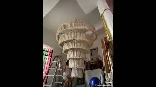 Lampara Gigante de Macramé