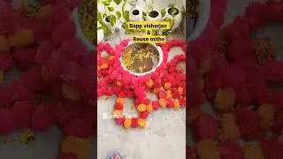 Ganpati visarjan ke baad us mithe ko gamla me daal ker plaint lagye#ganpativisarjan2024#ganpatibappa