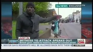 British soldier hacked to death in London, witness who filmed attackers speaks out (May 22, 2013)