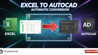 Excel to AutoCAD convert topography area 👍