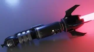 Lana Beniko's lightsaber from SWTOR (Blender 3D)