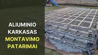 Aliuminis karkasas terasoms // Montavimo patarimai pagal Statome Jums