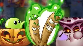 Burdock Batter, Vamporcini and Pumpkin | New Plants in Plants vs Zombies 2 Chinese