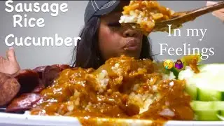 Sausage/Cucumber/Rice/Seafood sauce// IN MY FEELINGS ..