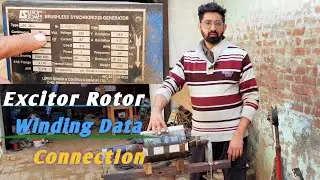 16kw Alternator Exciter Rotor winding Data #Leroy_Somer