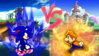 [Muegn] Shadic(Sonic Shadow Fusion) VS Marigi (Mario Luigi Fusion)