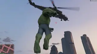 GTA V New HULK mod gameplay