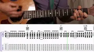 How to Play the Chords to Daniel by Elton John on Guitar with TAB