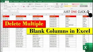How to delete all blank rows in Excel in 3 seconds | Delete Blank Columns in Excel