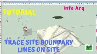 Trace site boundary lines on site / 1001bit plugin SketchUp