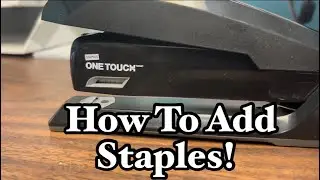 How To Refill Staples One Touch Stapler! Step By Step