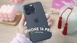 iphone 14 pro (space black) ✦ aesthetic unboxing
