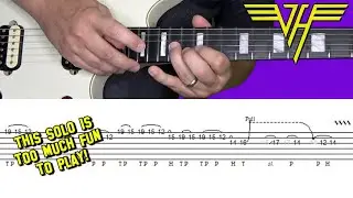 Van Halen - Hear About it Later - Guitar lesson (solo) with tabs!