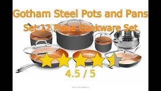 Let's review Gotham Steel Pots and Pans Set 12 Piece Cookware Set