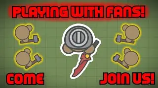 Playing Moomoo.io Sandbox LIVE WITH FANS! Playing GAMES LIVE WITH FANS!!!!