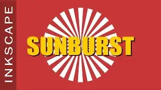 How to create a Sunburst in Inkscape | Duplicate and Rotate Shapes 