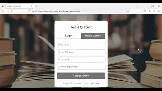 Html website creation for Library management system
