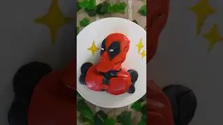 Shhhhh Deadpool is mewing 🤫🧏‍♂️ #deadpool #mewing #cake #shorts