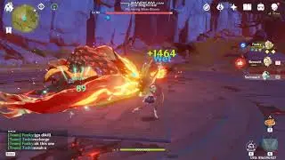 Genshin Impact 1 Shot Mona but in coop mode...