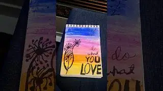 art with oil pastel and watercolour #reels #viral #viral