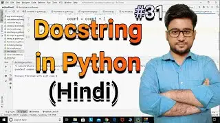 Docstrings in python in Hindi || Python tutorial for absolute beginners in Hindi || #31