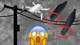 My Drone Got Tangled in the Wire on the Church Facade | Broke 2 Propellers! 😱🛑
