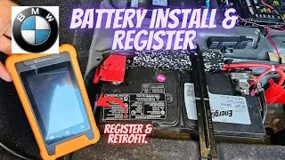 COSTCO New Battery install on BMW M235i, Register & Retrofit w/ Launch Creader Elite