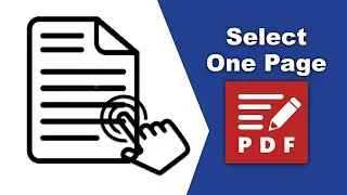How to select one page in a pdf file in PDF-XChange Editor