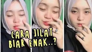 cewek hijab jilmek live tutorial
