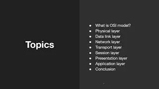 7 Layers of Network Communication