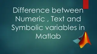 Difference between Matlab variables 
