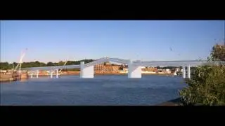 SketchUp bridge opening/closing rendered timelapse