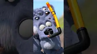 Die Poolschlacht | Grizzy und die Lemminge | Cartoonito  #shorts