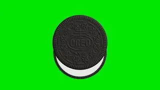 Oreo Cookie 3D Animation | Green Screen Background Video