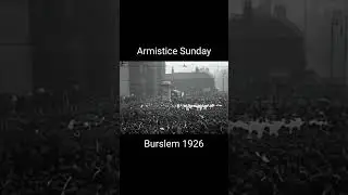 Armistice Sunday at Burslem War Memorial 1926 