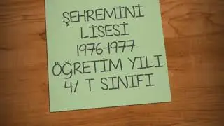 ŞEHREMİNİ LİSESİ
 1976-1977 ÖĞRETİM YILI
 4/ T SINIFI