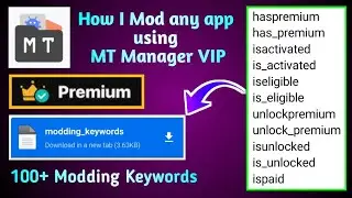 How I Mod any App Using MT Manager VIP | No Root