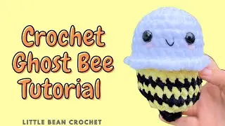 Ghost Bee crochet amigurumi tutorial