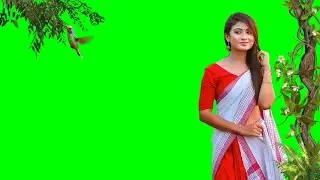 Beautiful girl green screen video effects || trending green screen video