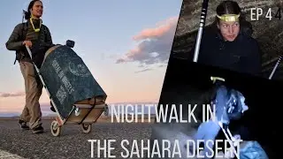 Life in the Desert | Living as Modern Nomads Walking with the Portal on Wheels at Night