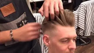 Peinado con pomada by AMbarberia | Trend hairstyle | 2019