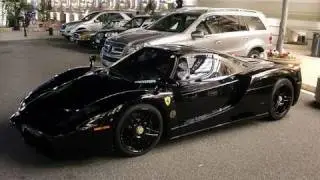 full black Ferrari Enzo