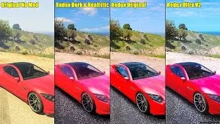 GTA 5 Redux Original Vs Dark & Realistic Vs Ultra V2 Vs Vanilla Graphics Comparison